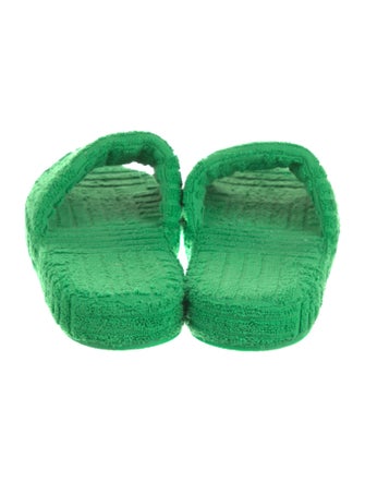 Bottega Veneta Terry Cloth Printed Slides