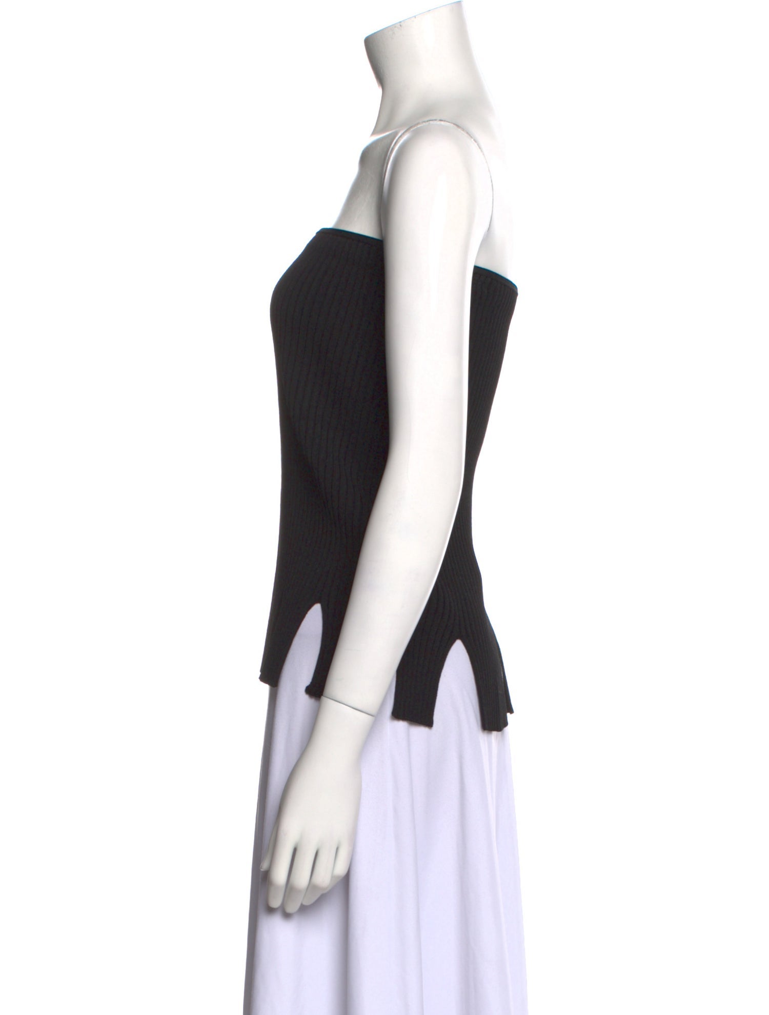 Bottega Veneta Cashmere Strapless Crop Top