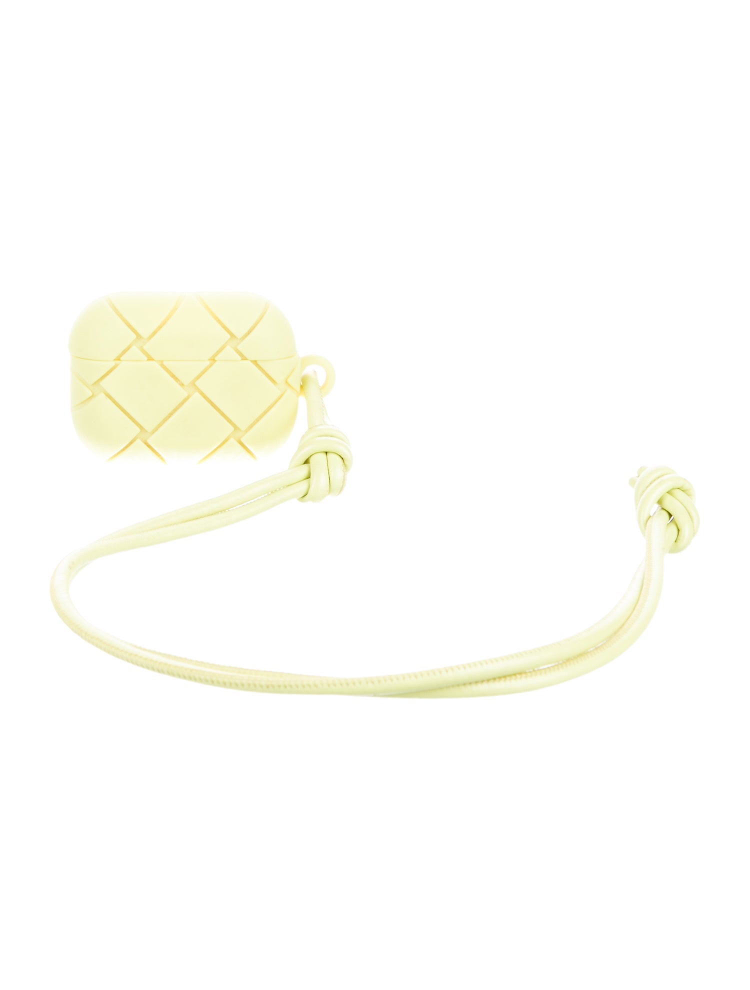 Bottega Veneta Rubber Airpods Case w/Lanyard
