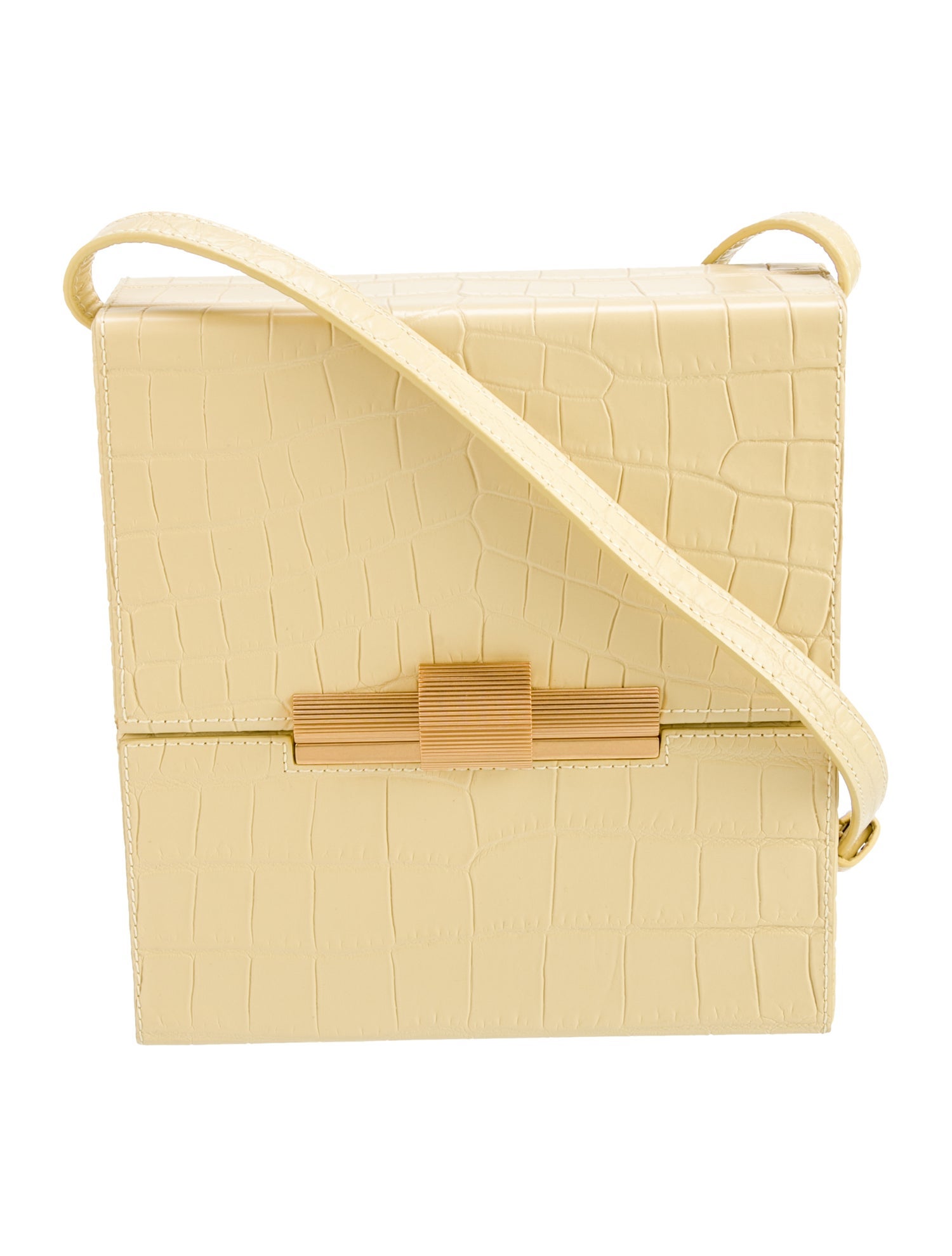 Bottega Veneta Embossed Leather Daisey Box Bag Small