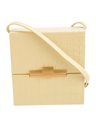 Bottega Veneta Embossed Leather Daisey Box Bag Small