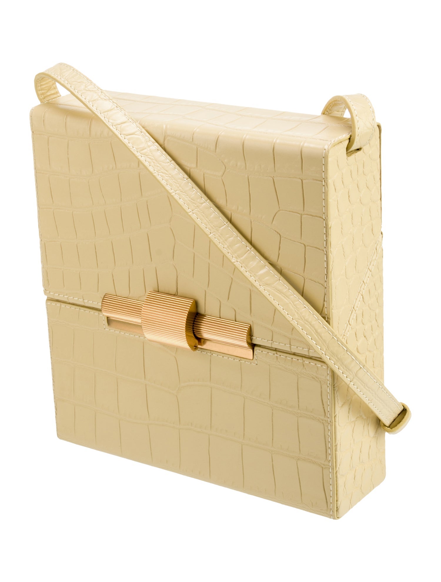 Bottega Veneta Embossed Leather Daisey Box Bag Small