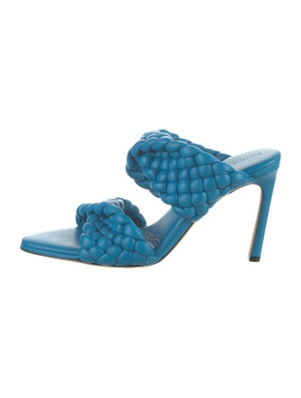 Bottega Veneta Intrecciato Weave Leather Slides