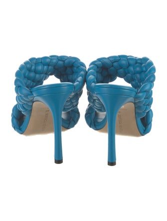 Bottega Veneta Intrecciato Weave Leather Slides