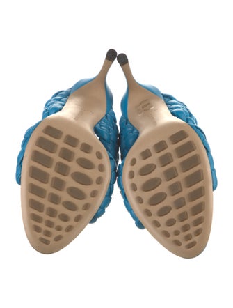 Bottega Veneta Intrecciato Weave Leather Slides