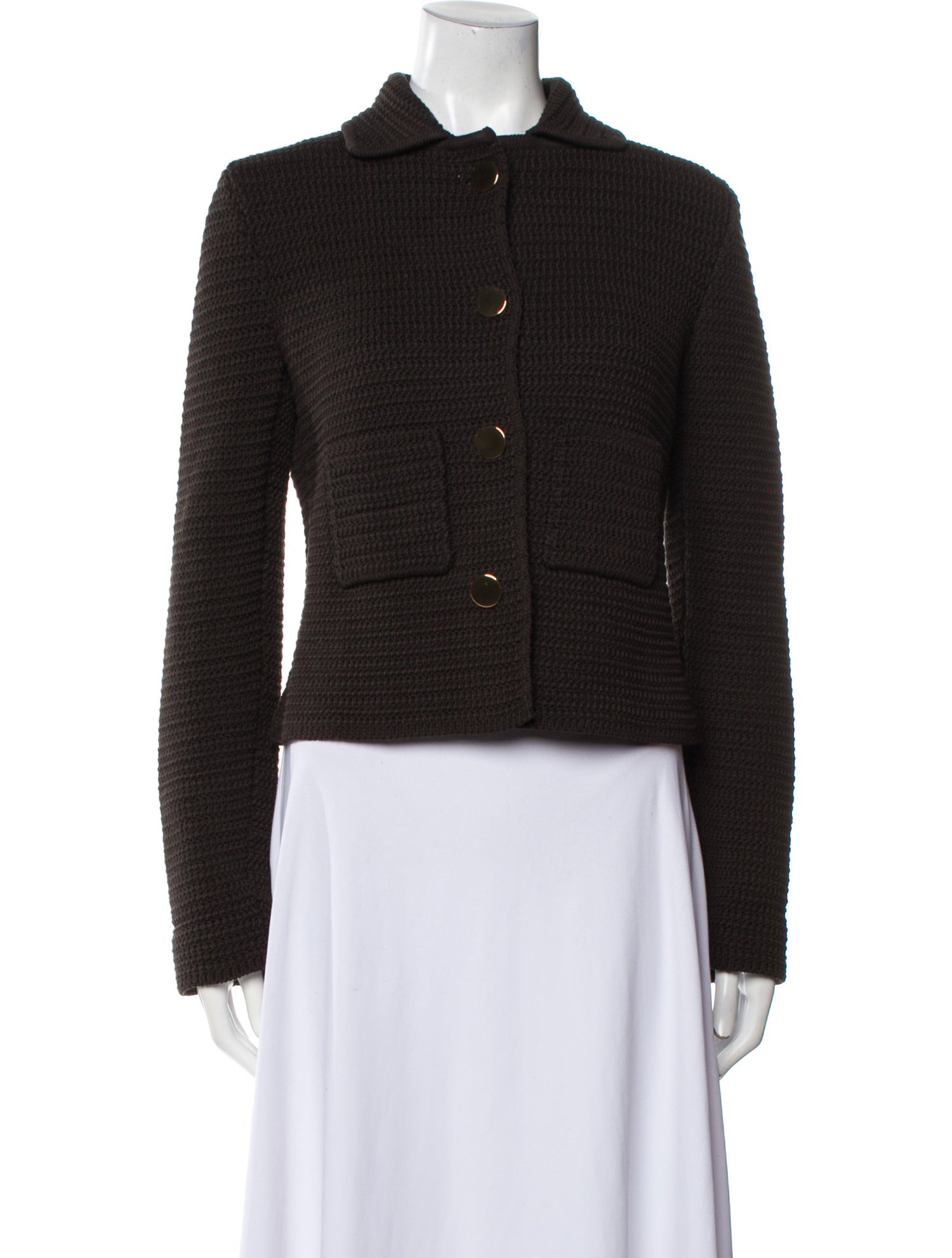 Bottega Veneta Houndstooth Print Evening Jacket w/ Tags