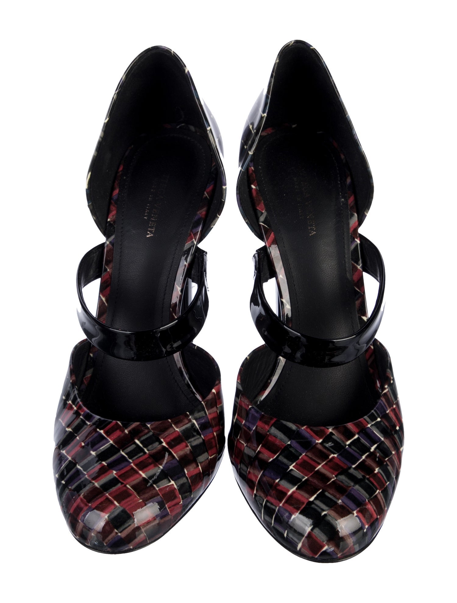 Bottega Veneta Patent Leather Printed D'Orsay Pumps