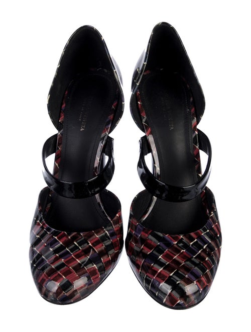 Bottega Veneta Patent Leather Printed D'Orsay Pumps