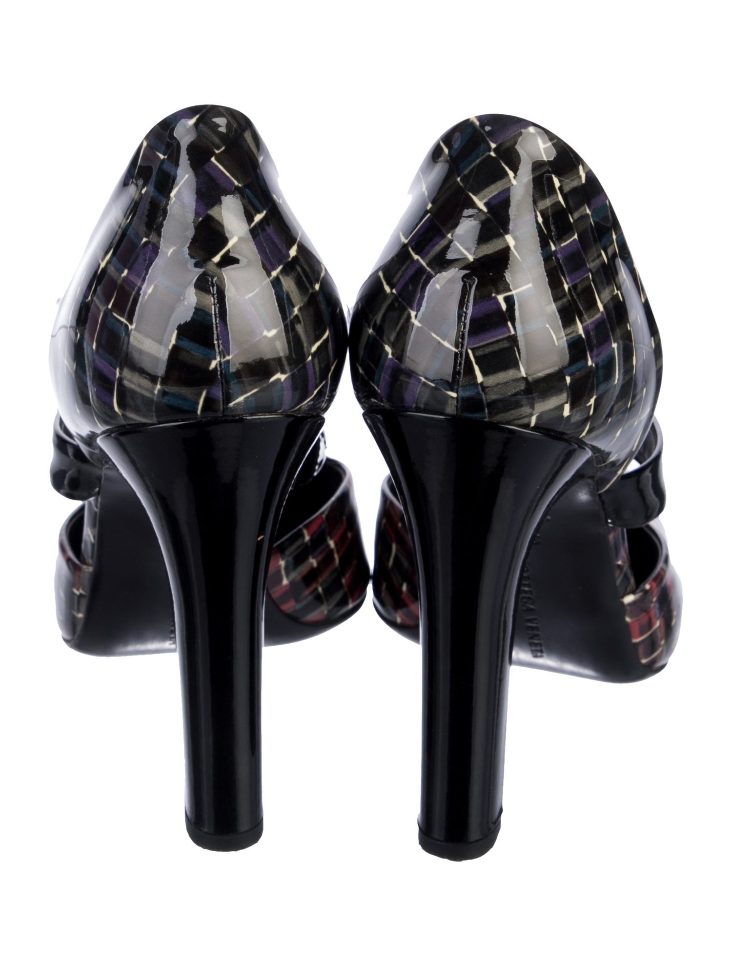 Bottega Veneta Patent Leather Printed D'Orsay Pumps