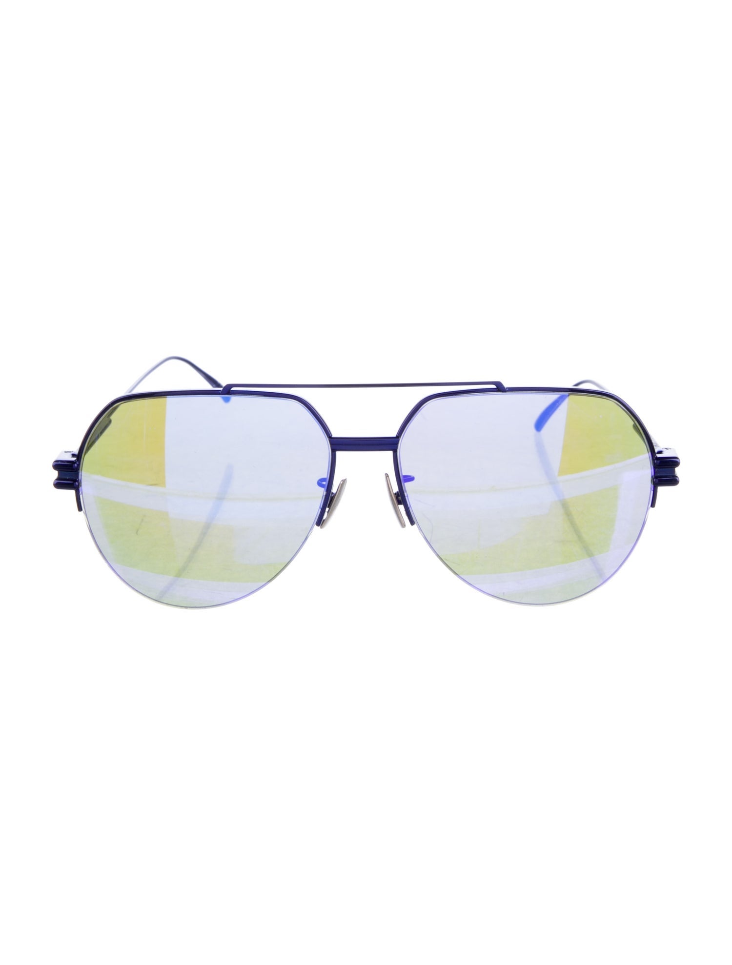 Bottega Veneta Aviator Mirrored Sunglasses