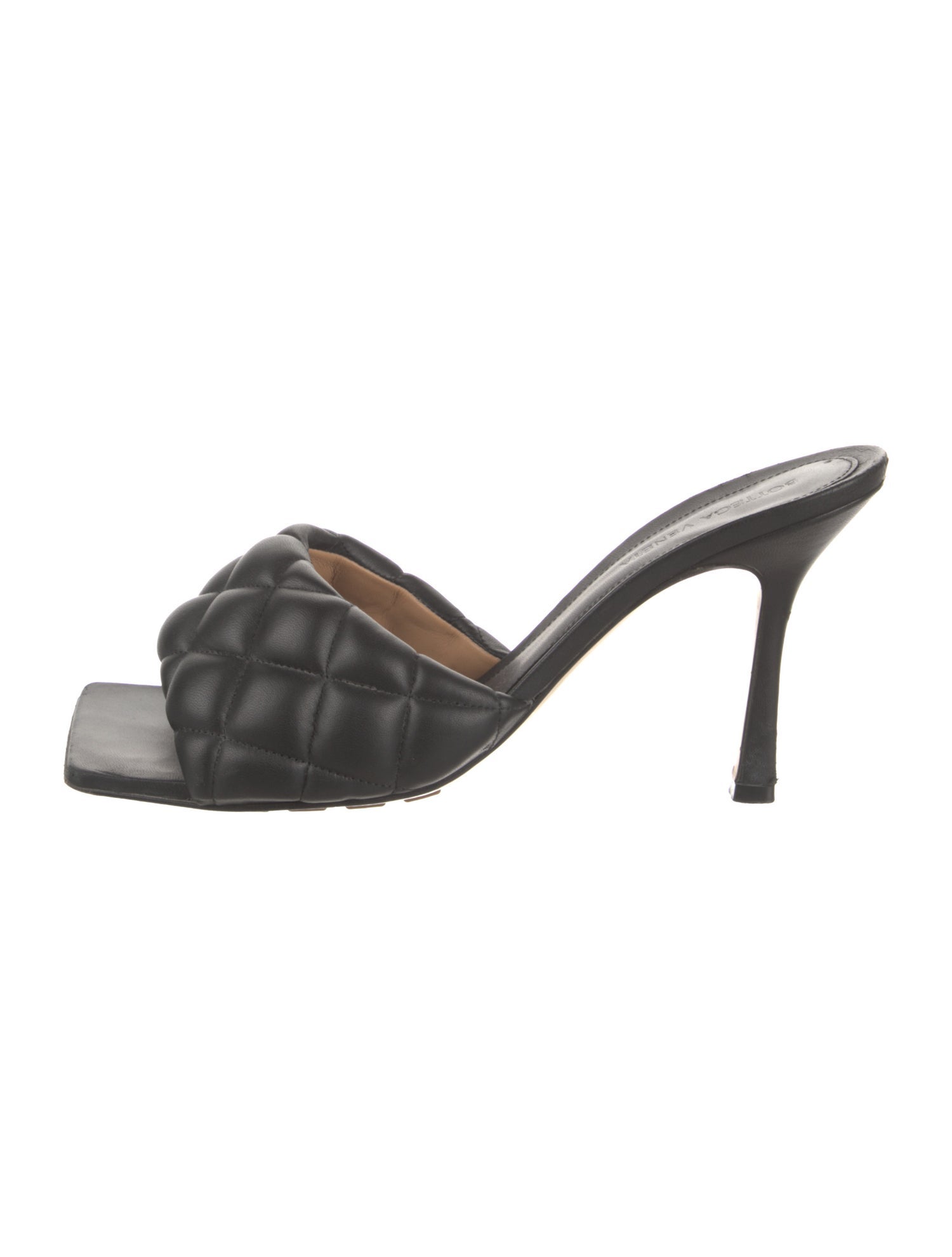 Bottega Veneta Quilted Pattern Leather Slides