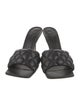 Bottega Veneta Quilted Pattern Leather Slides
