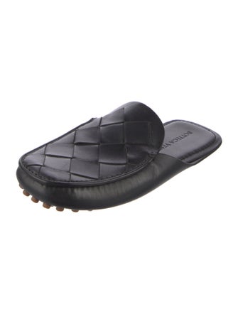 Bottega Veneta Intrecciato Weave Leather Mules