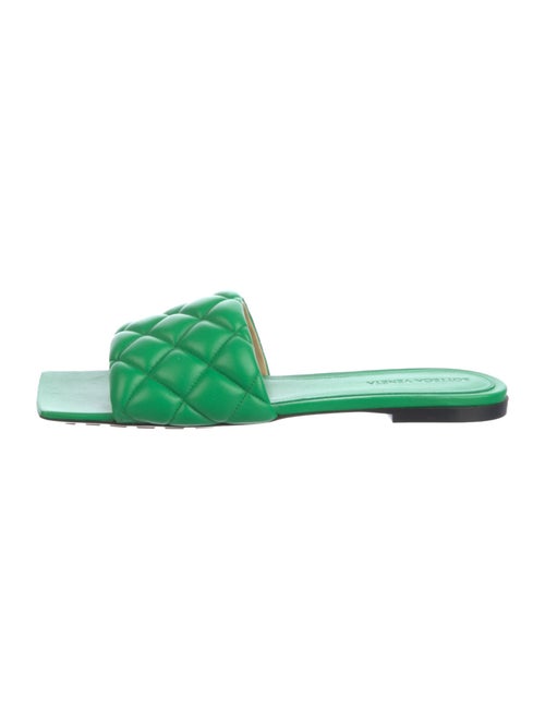 Bottega Veneta Quilted Pattern Leather Slides