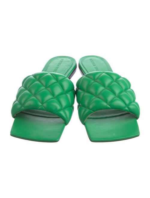 Bottega Veneta Quilted Pattern Leather Slides