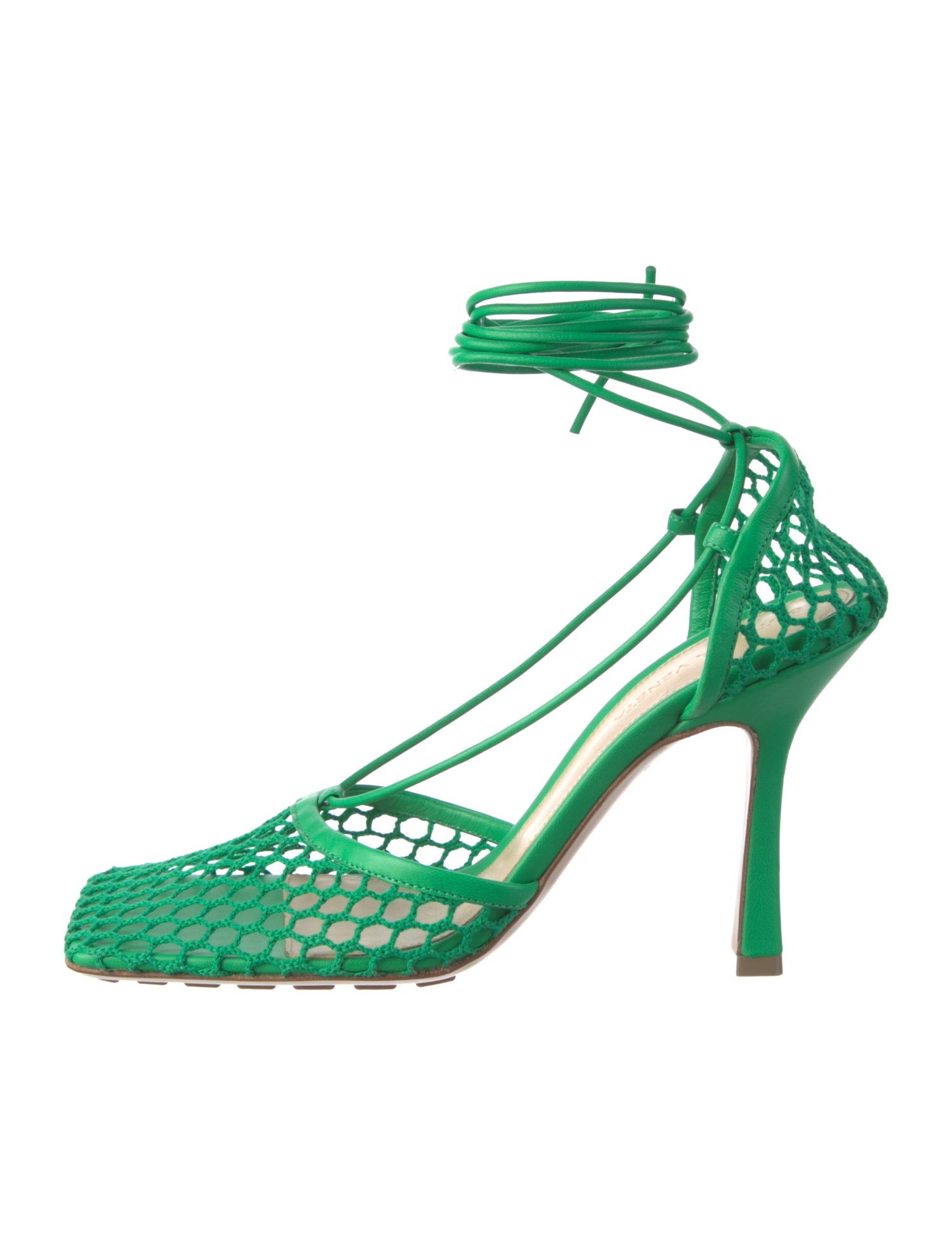Bottega Veneta Mesh Mesh Accents Slingback Pumps