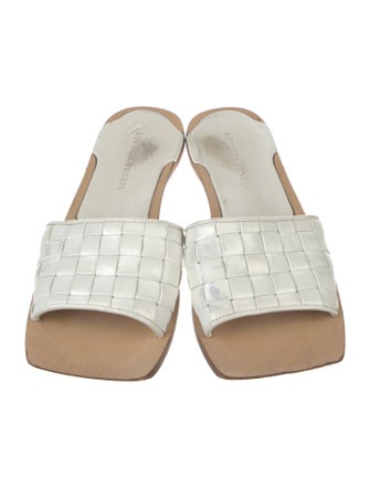 Bottega Veneta Parco Intrecciato Weave Slides