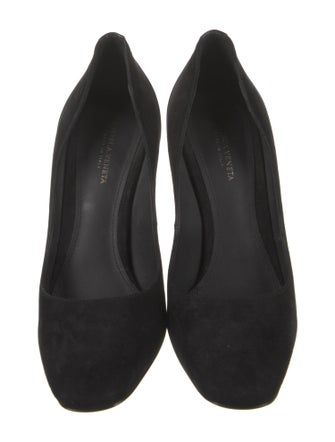 Bottega Veneta Intrecciato Weave Suede Pumps