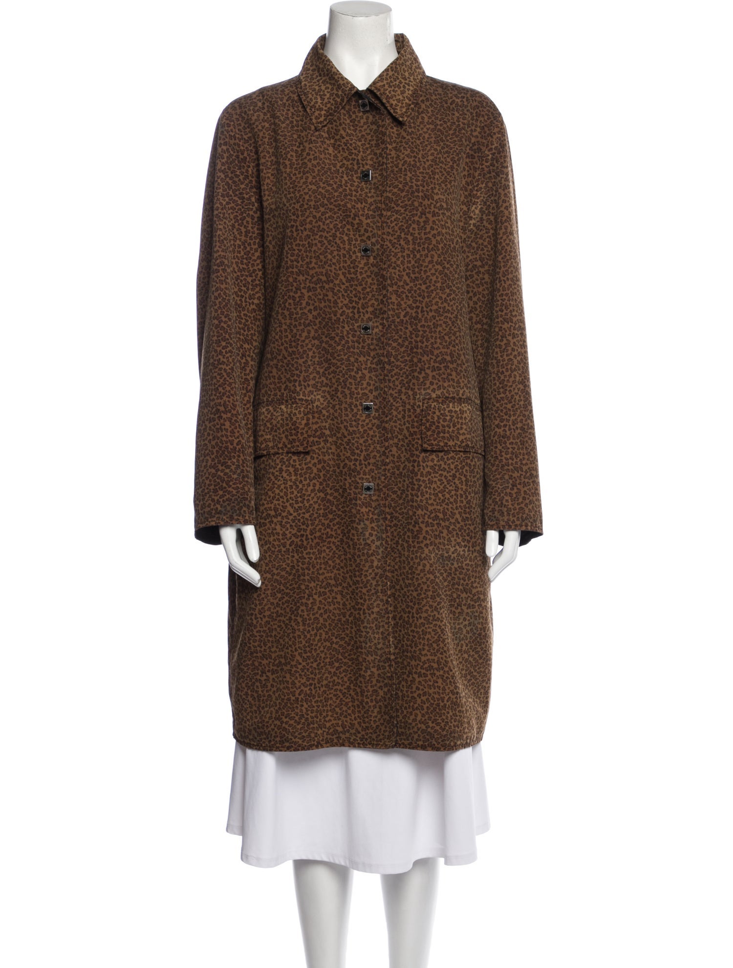 Bottega Veneta Virgin Wool Animal Print Coat