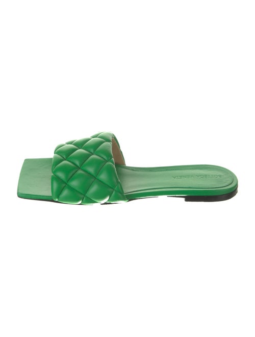 Bottega Veneta Quilted Pattern Leather Slides