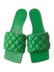 Bottega Veneta Quilted Pattern Leather Slides