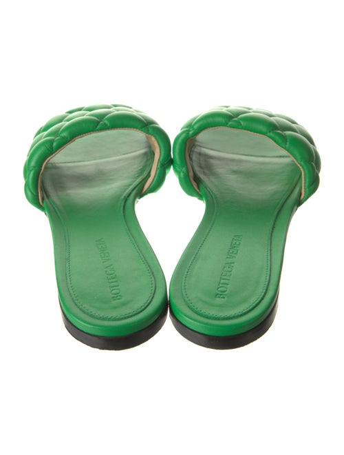 Bottega Veneta Quilted Pattern Leather Slides