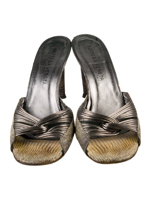 Bottega Veneta Leather Printed Slides