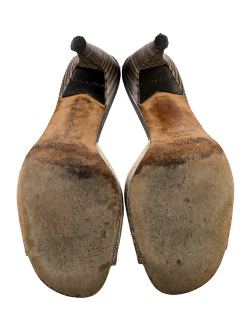 Bottega Veneta Leather Printed Slides