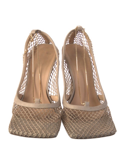 Bottega Veneta Mesh Chain-Link Accents Pumps