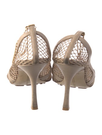 Bottega Veneta Mesh Chain-Link Accents Pumps