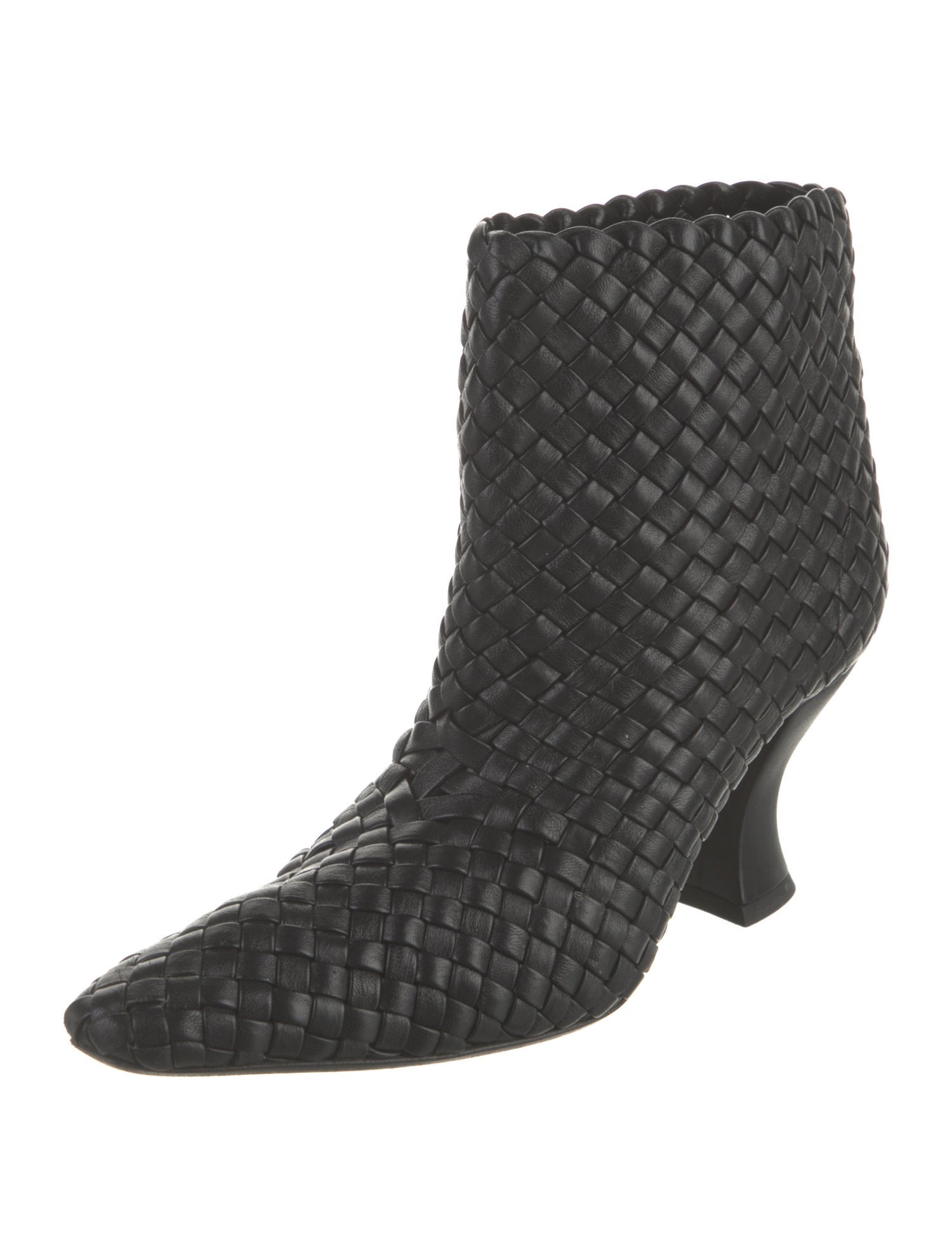 Bottega Veneta Canalazzo Intrecciato Weave Boots