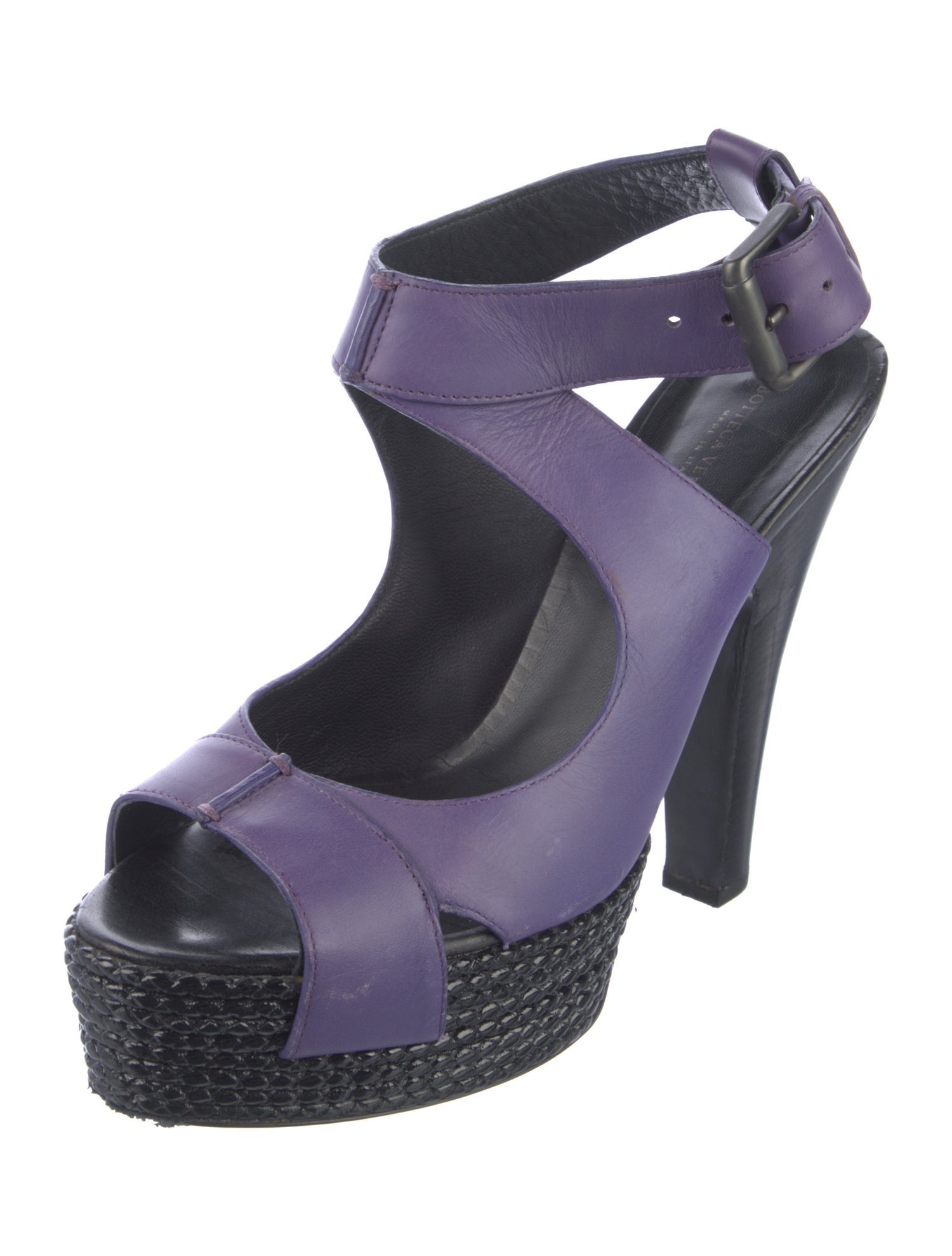 Bottega Veneta Leather Slingback Sandals