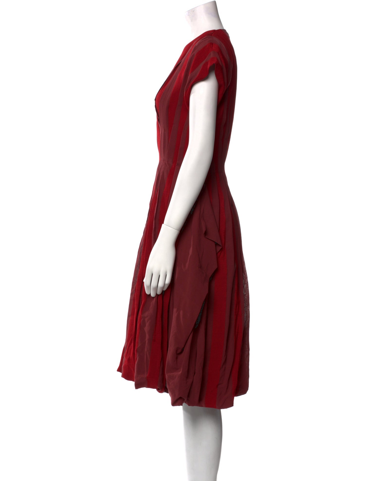 Bottega Veneta V-Neck Midi Length Dress