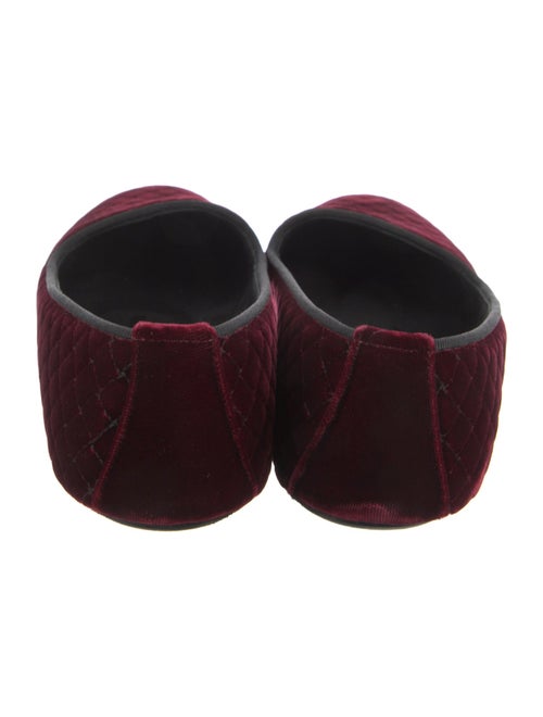 Bottega Veneta Quilted Pattern Velvet Flats