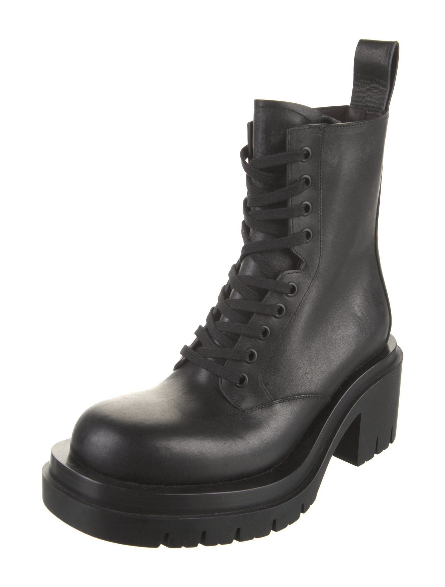 Bottega Veneta Leather Combat Boots