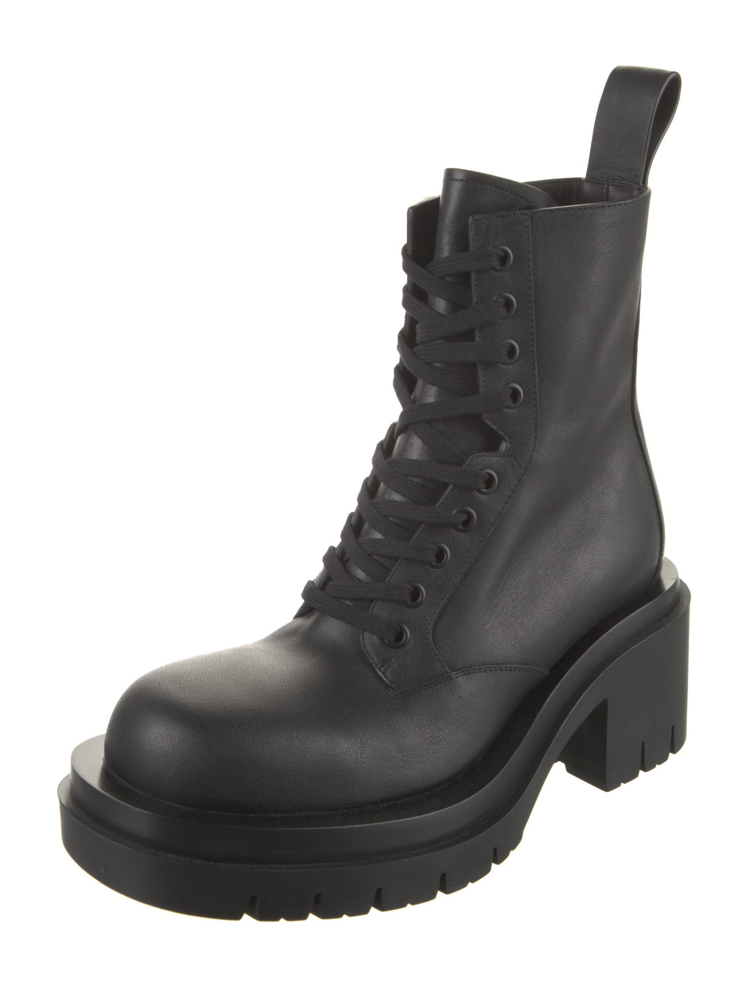Bottega Veneta Leather Combat Boots