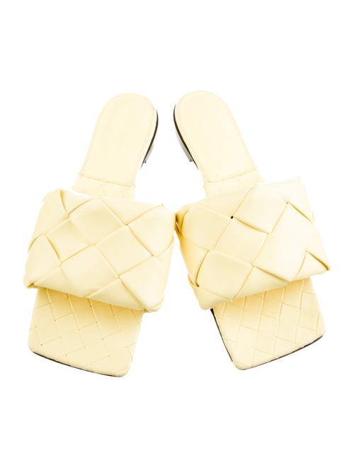 Bottega Veneta Intrecciato Weave Leather Slides