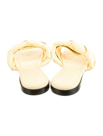 Bottega Veneta Intrecciato Weave Leather Slides