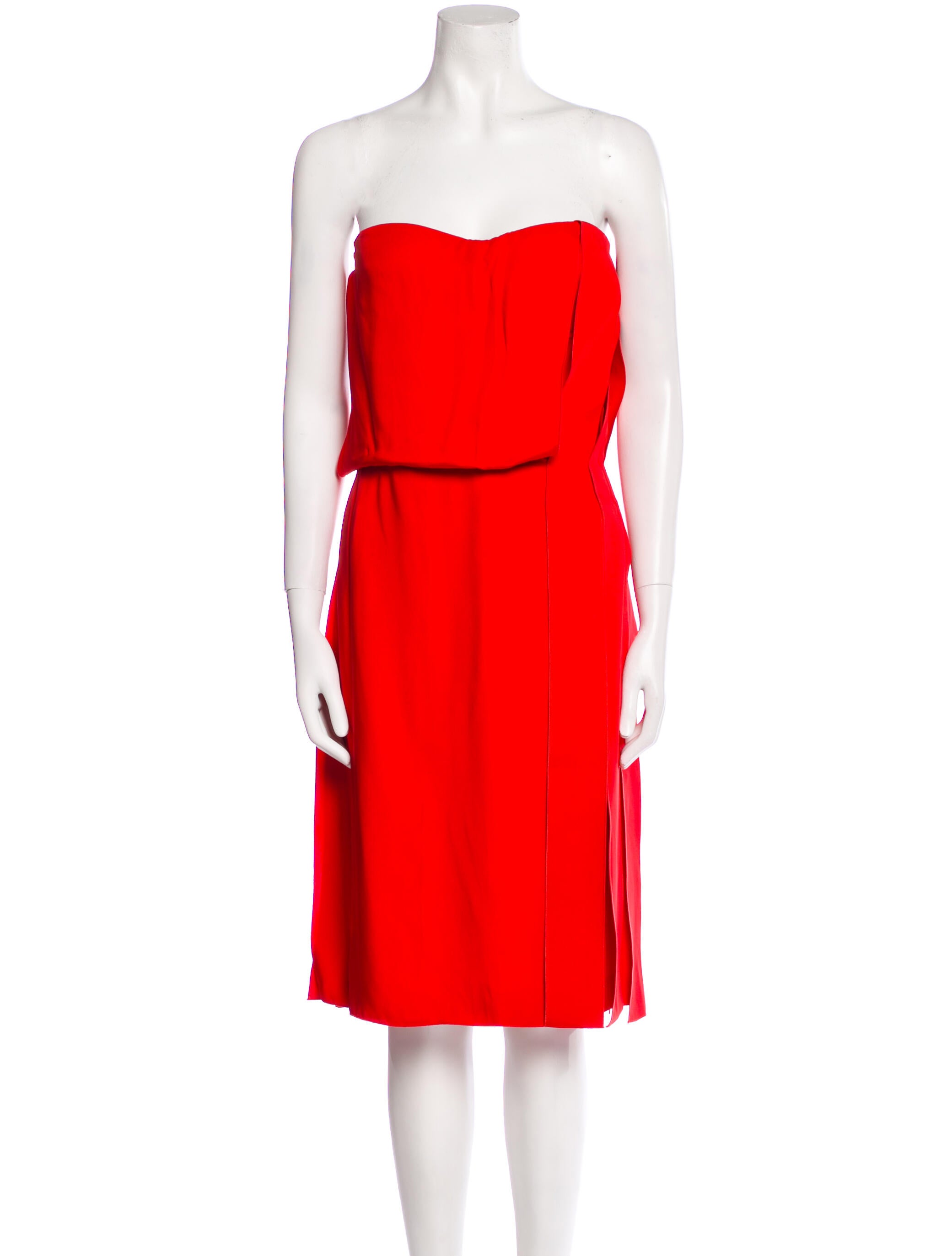 Bottega Veneta Strapless Mini Dress