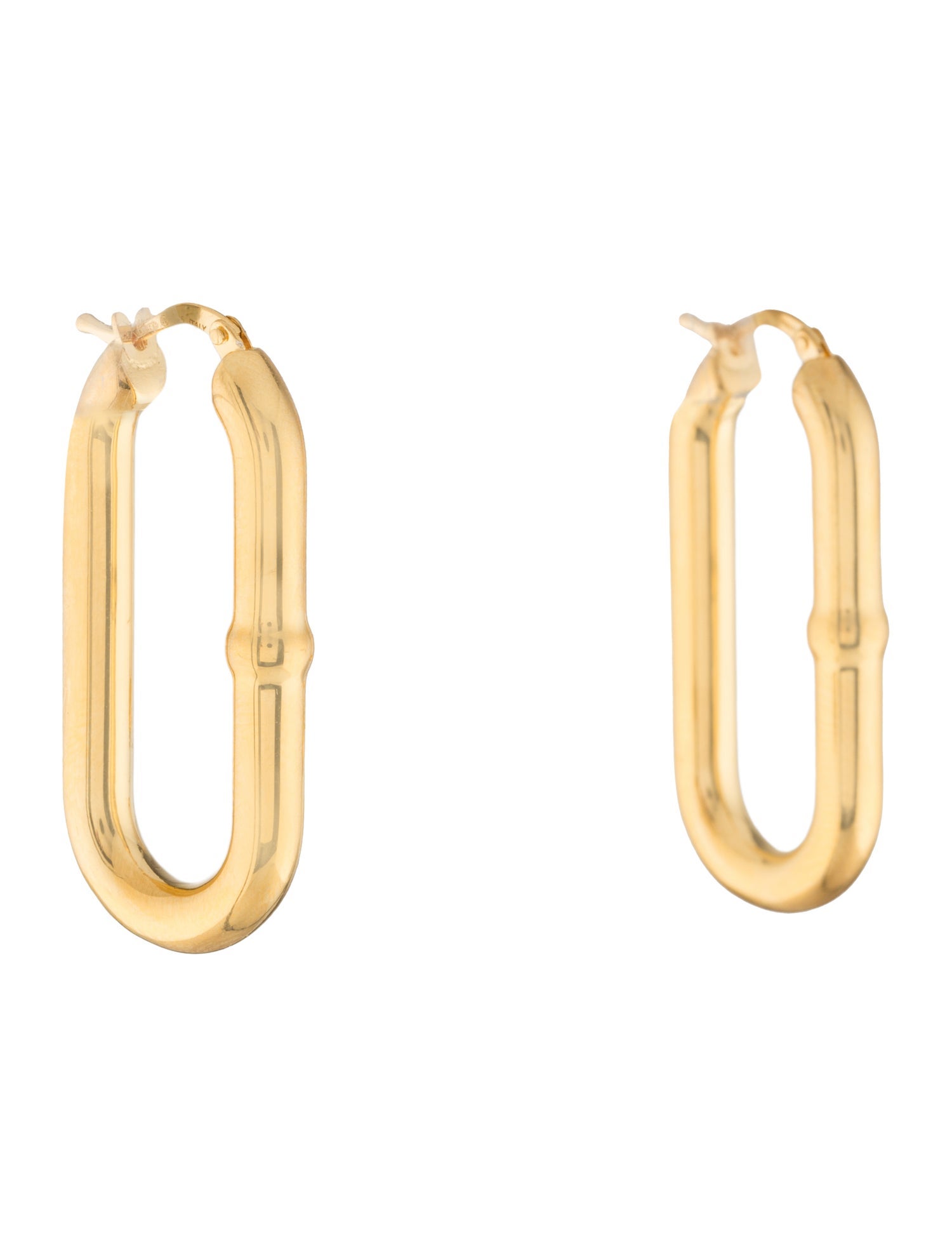 Bottega Veneta Chain Hoop Earrings