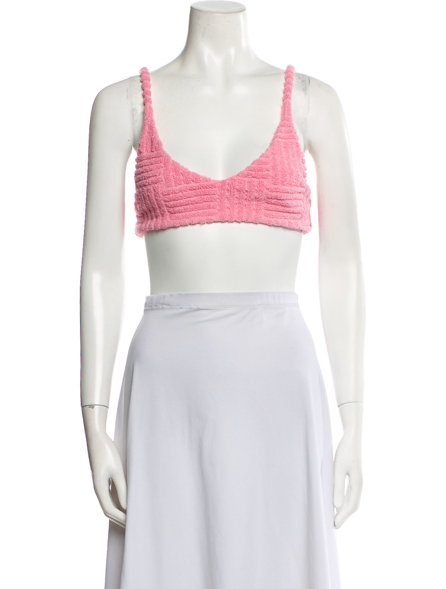 Bottega Veneta Scoop Neck Sleeveless Crop Top