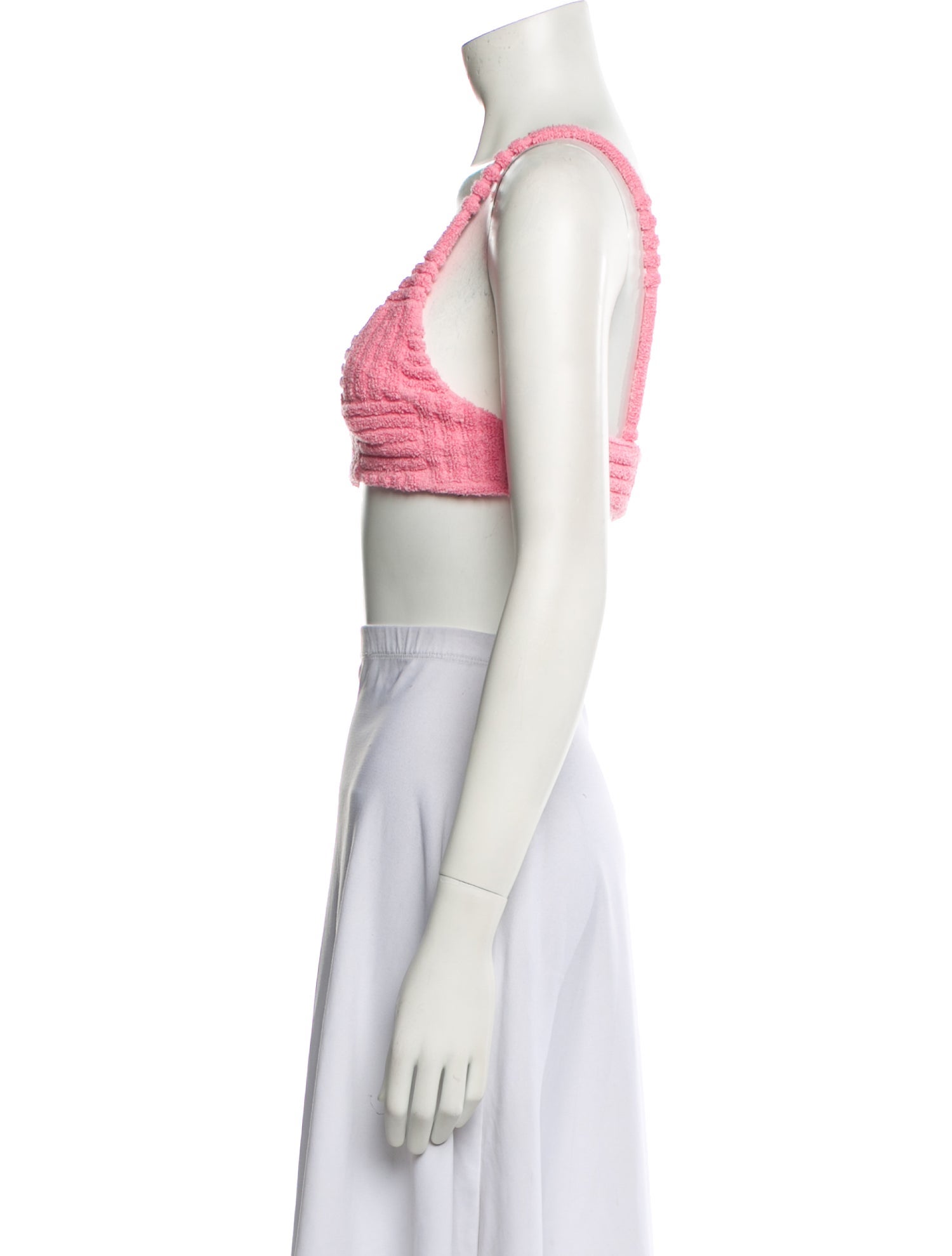 Bottega Veneta Scoop Neck Sleeveless Crop Top