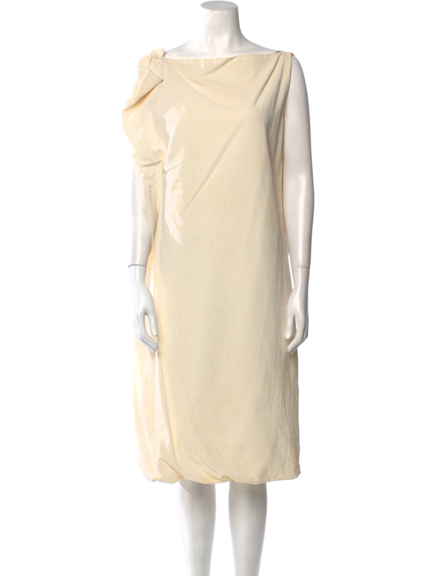 Bottega Veneta Cowl Neck Knee-Length Dress