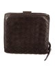 Bottega Veneta Intrecciato Weave Leather Compact Wallet