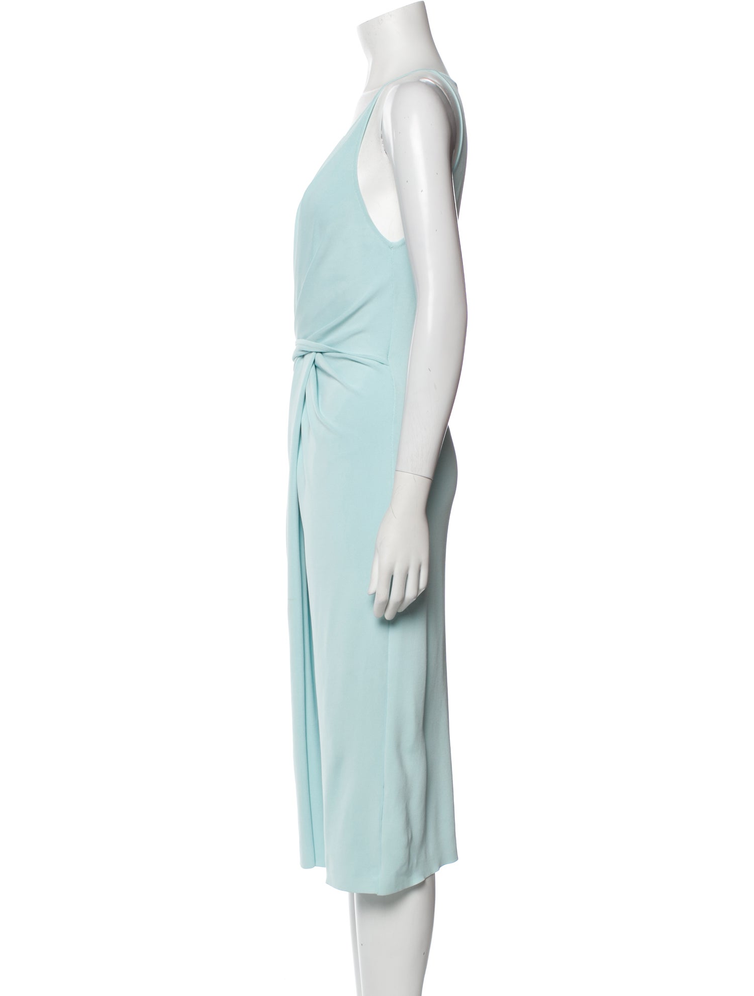 Bottega Veneta Scoop Neck Midi Length Dress