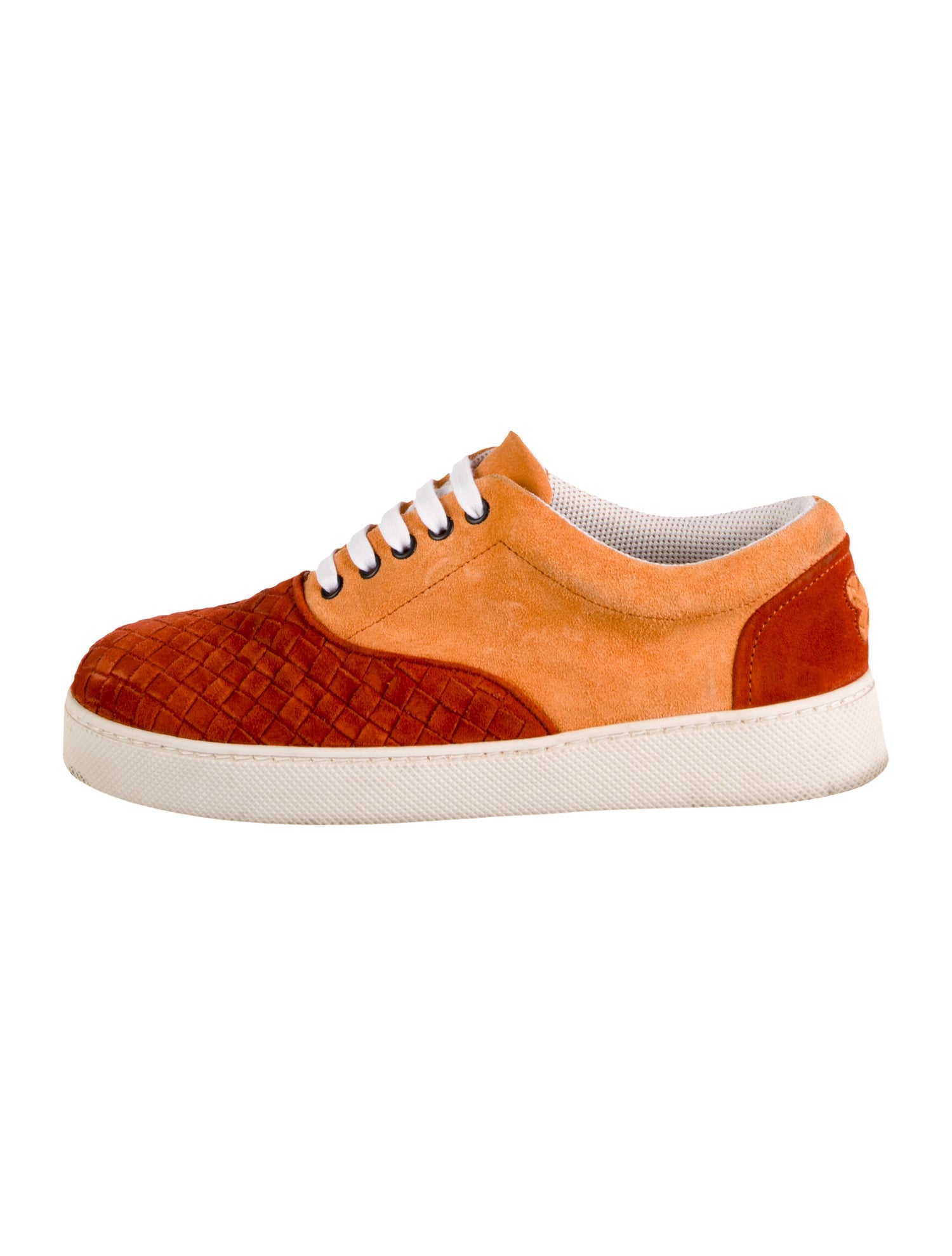 Bottega Veneta Intrecciato Weave Suede Sneakers