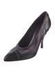 Bottega Veneta Leather Colorblock Pattern Pumps