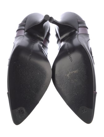 Bottega Veneta Leather Colorblock Pattern Pumps