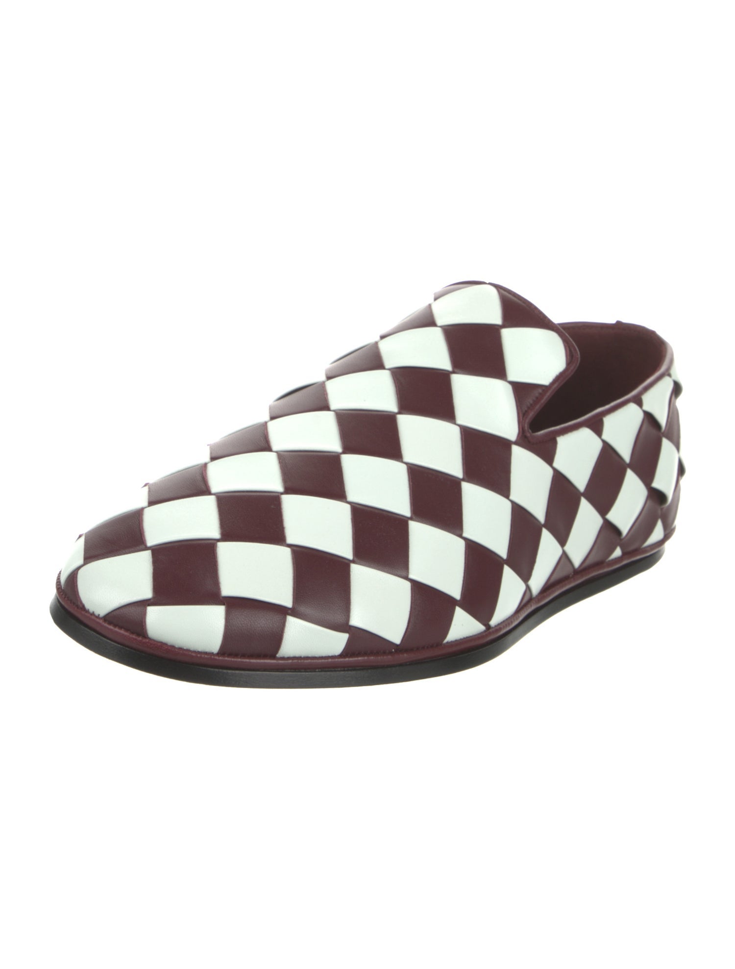 Bottega Veneta Intrecciato Weave Lambskin Loafers