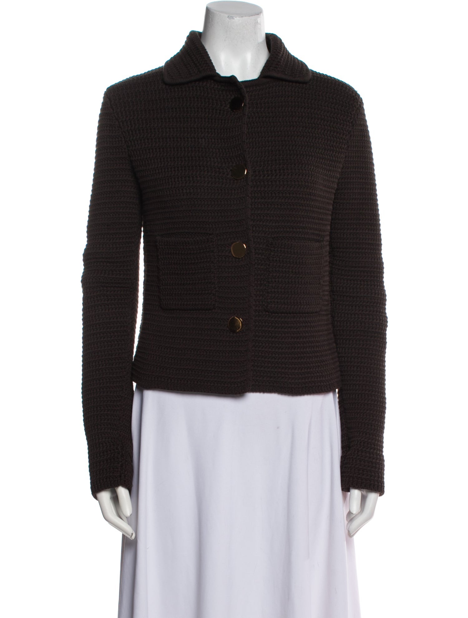 Bottega Veneta Tweed Pattern Jacket